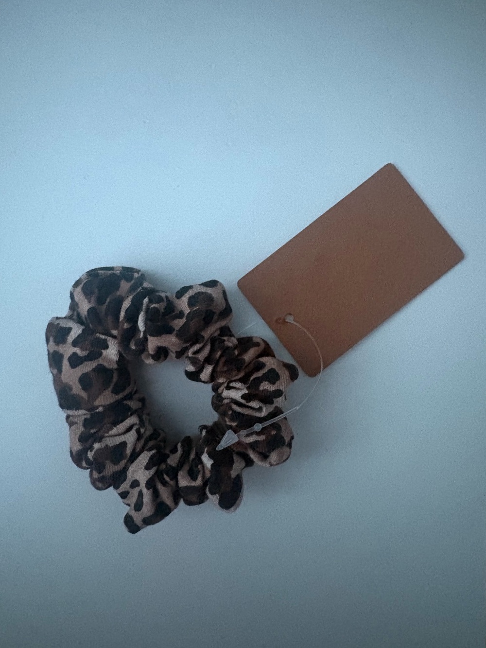Brandy Melville Leopard Print Scrunchie - Brown & Black